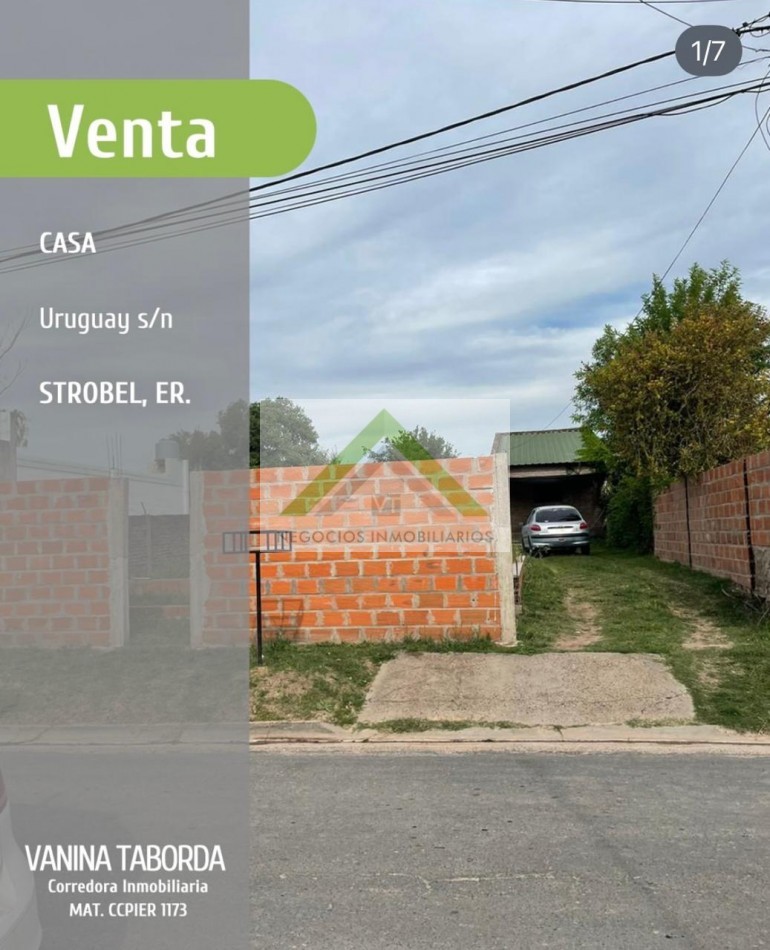 VENTA DE CASA CON GRAN TERRENO- STROBEL