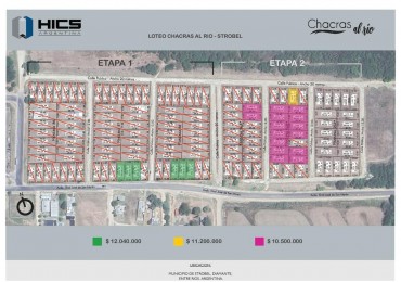 VENTA DE LOTES FINANCIADOS EN PESOS EN STROBEL , DIAMANTE